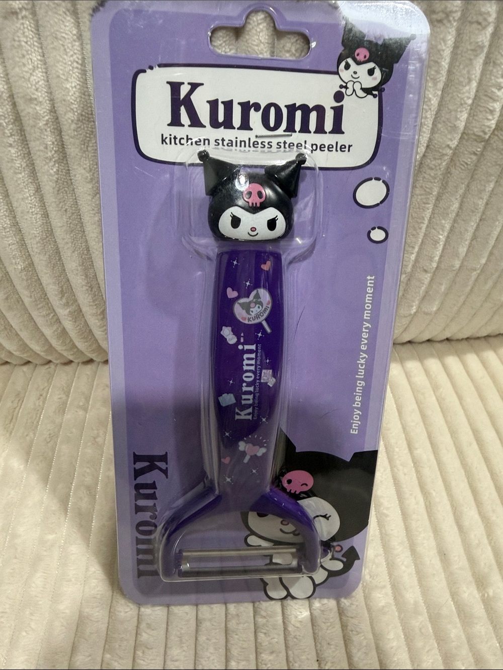 Kuromi Stainless Steel Kitchen Peeler - Purple